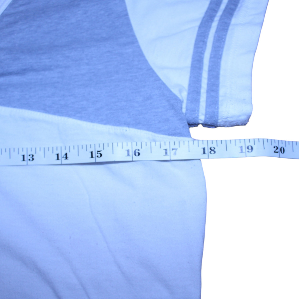 Imagin8 Womens White Grey Baseball Tee Large - Picture 3 of 9